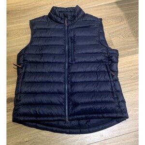 Swims Men's Large Navy Full Zip Goose Down Puffer Vest Luxury Outdoor